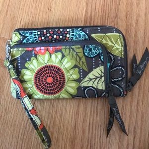 Vera Bradley Floral Wristlet